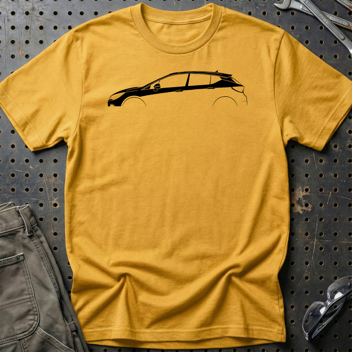 
Opel Astra K Silhuet T-Shirt – Guld
