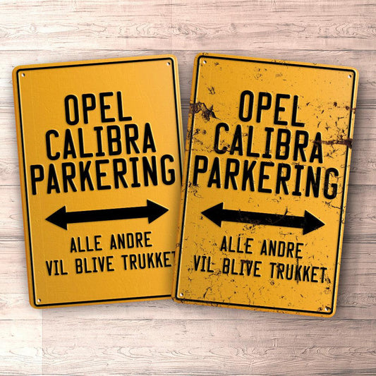 Opel Calibra Parkering Skilte, Musemåtte, Dørmåtte-Parking skilte-Opel-Garage Culture Shop- garage - man cave - merchandise