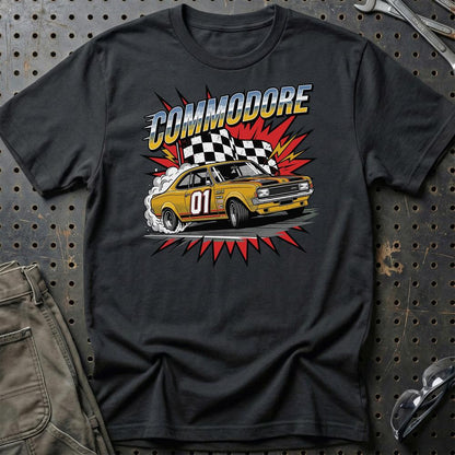 Opel Commodore A GS/E 1970’er Klassiker - Unisex T-Shirt-Beklædning-Opel-Sort-S-Garage Culture Shop- garage - man cave - merchandise