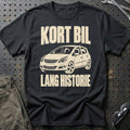 
Opel Corsa D – Kort bil lang historie – Unisex T-Shirt – Sort
