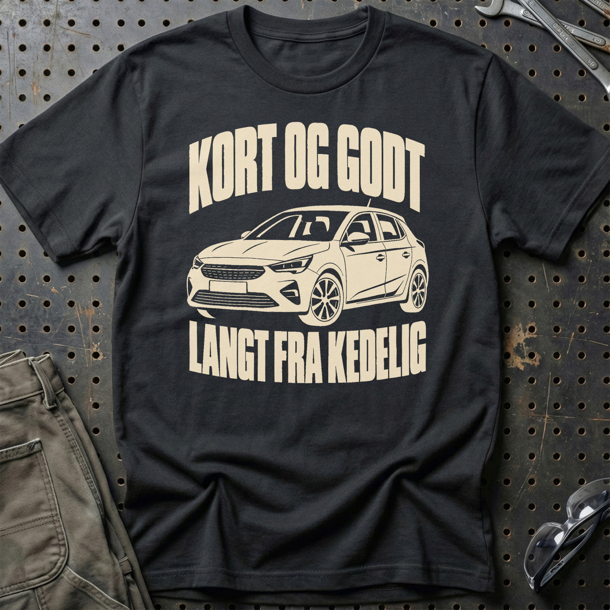 
Opel Corsa F – Kort og godt langt fra kedelig – Unisex T-Shirt – Sort