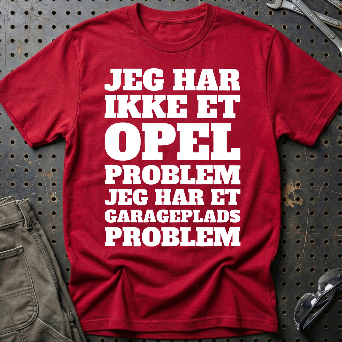 
Produktbillede af Opel – Jeg har et garageplads problem T-Shirt