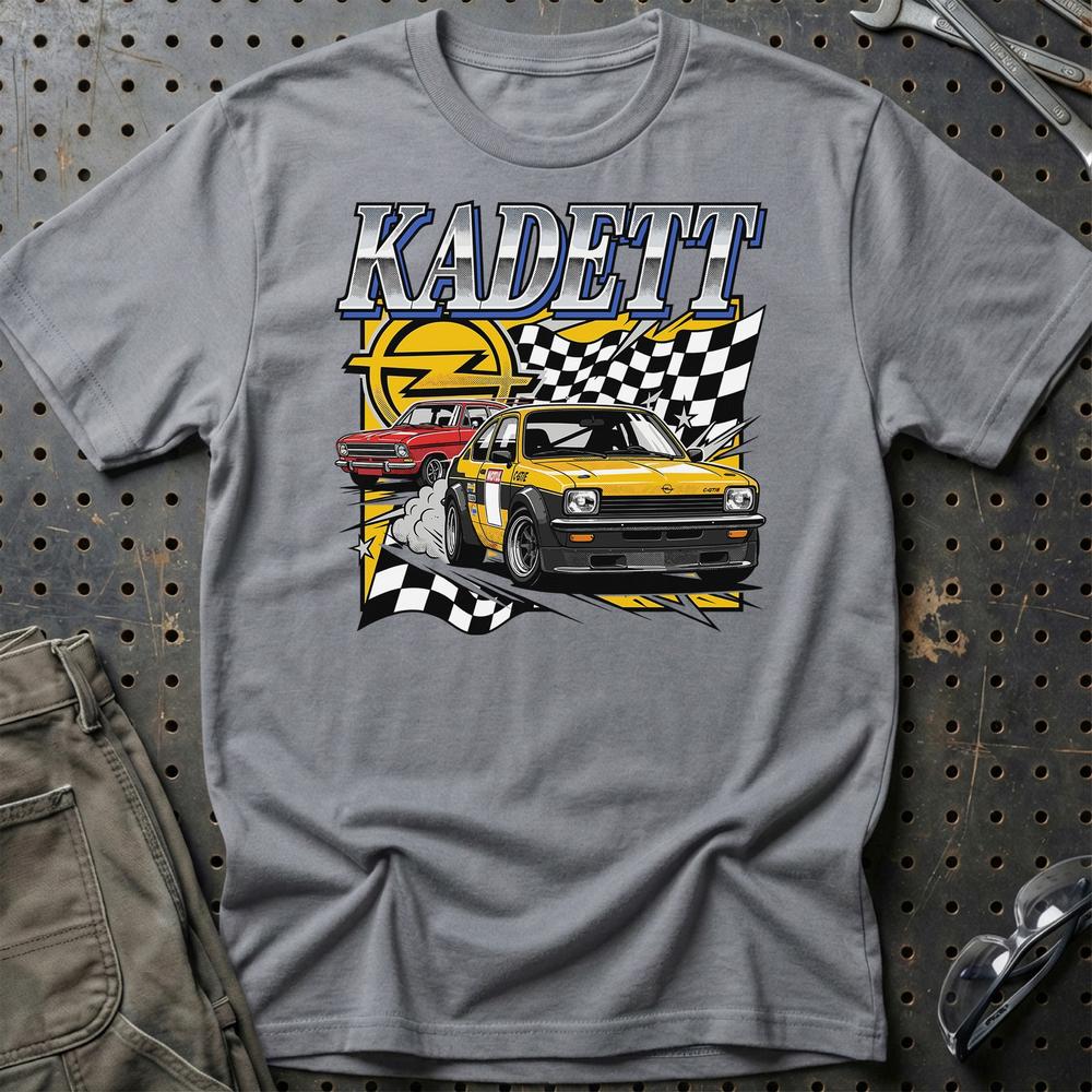 Opel Kadett Classic German Racing Legend - Unisex T-Shirt-Beklædning-Opel-Grå Sport-S-Garage Culture Shop- garage - man cave - merchandise