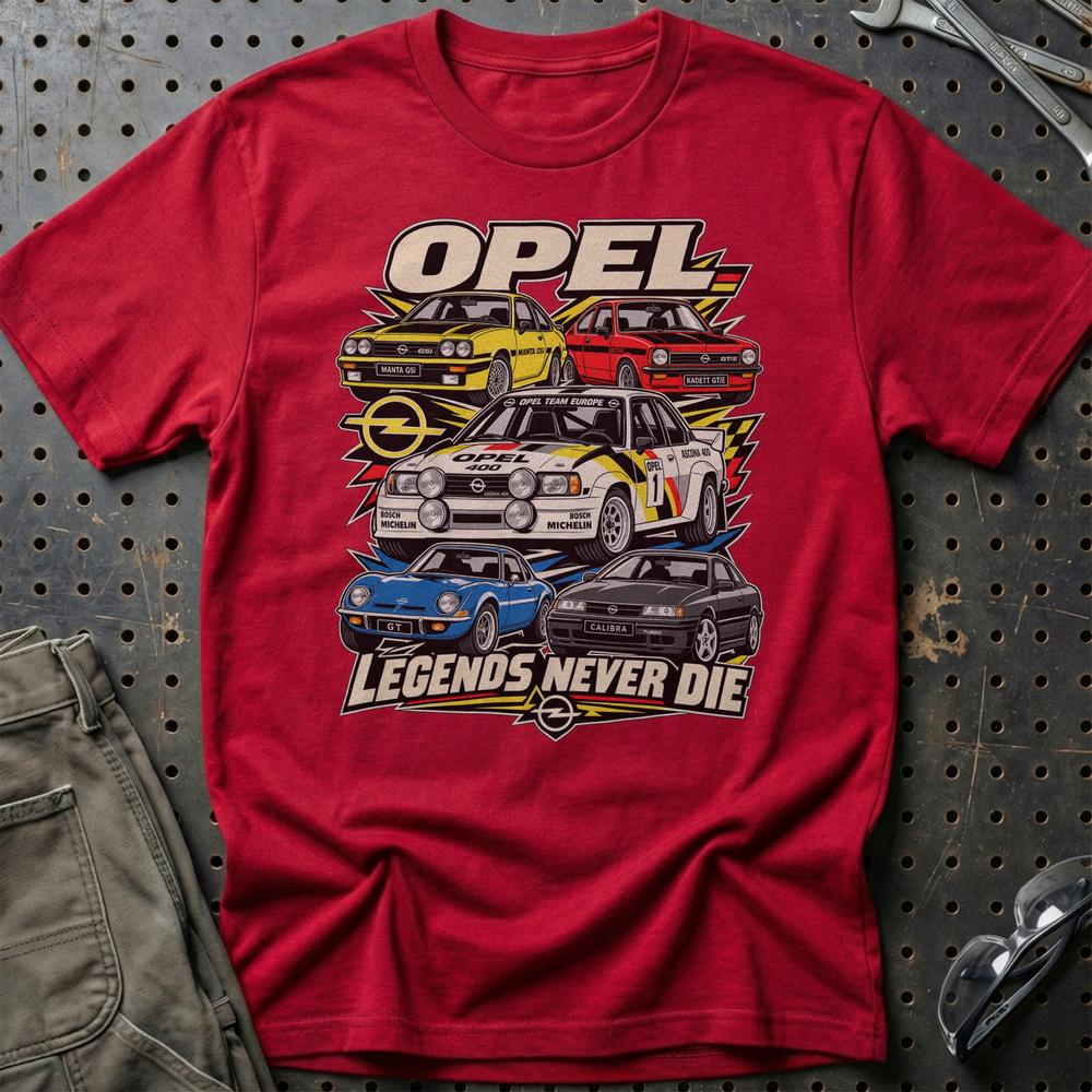 
Produktbillede af Opel Legends Never Die T-Shirt