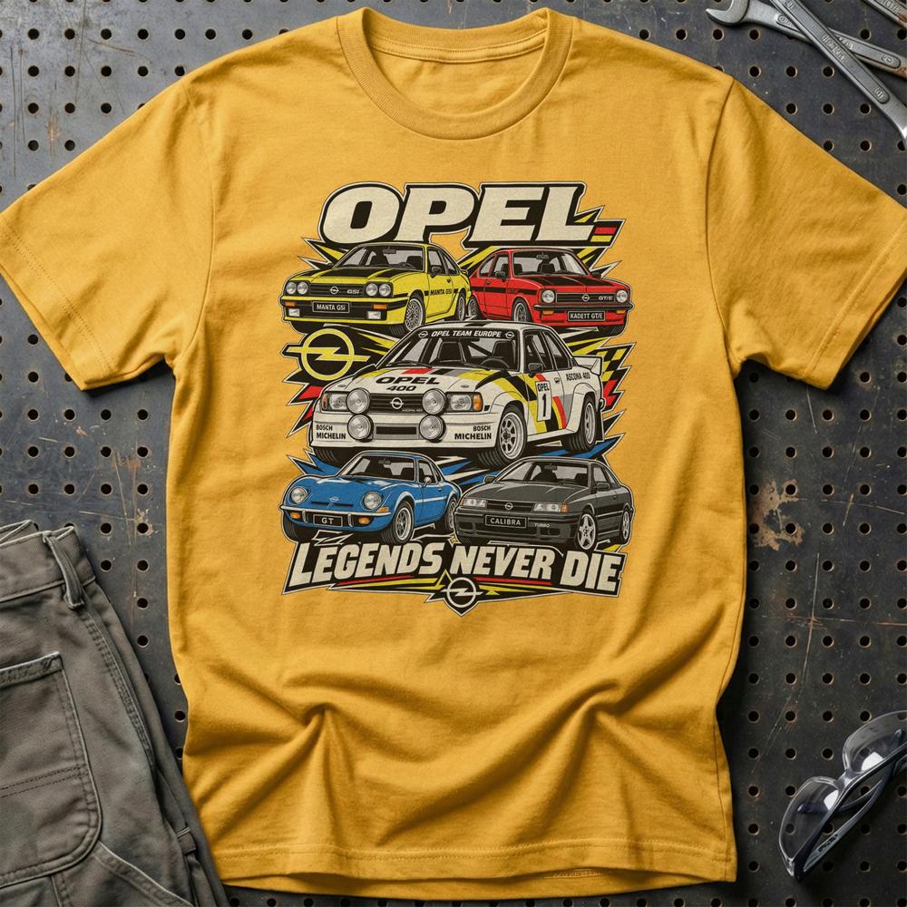 
Produktbillede af Opel Legends Never Die T-Shirt