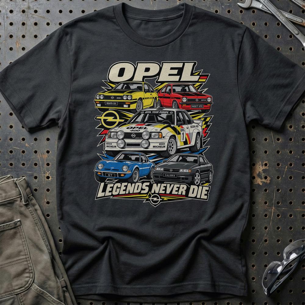 
Produktbillede af Opel Legends Never Die T-Shirt