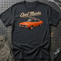 Opel Manta 1,9 T-Shirt-Beklædning-Opel-Sort-S-Garage Culture Shop- garage - man cave - merchandise