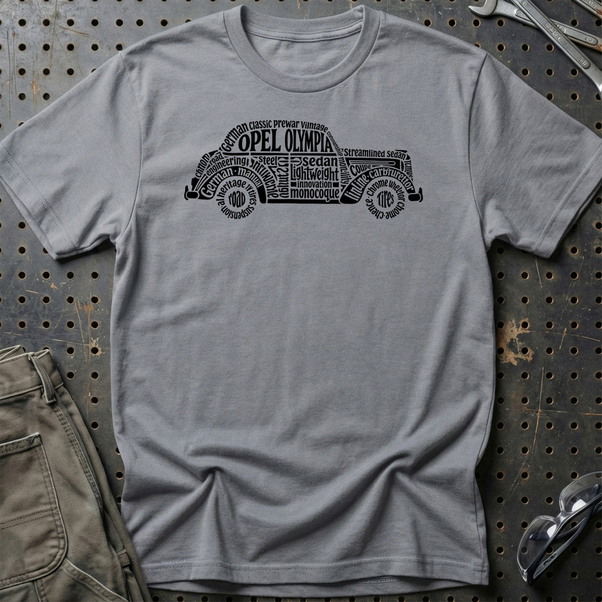 
Opel Olympia Old School Typography T-Shirt – Grå Sport