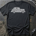 
Opel Olympia Old School Typography T-Shirt – Sort
