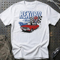Opel Rekord C D V8 Classic German Street Car T-Shirt-Beklædning-Opel-Hvid-S-Garage Culture Shop- garage - man cave - merchandise