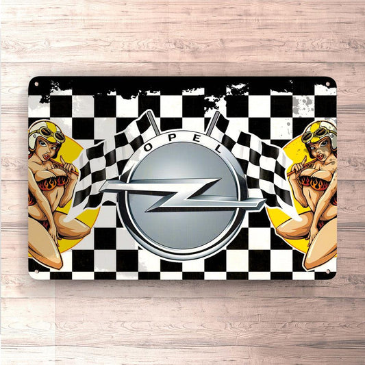 Opel Skilte, Musemåtte, Dørmåtte-Skilte-Opel-Garage Culture Shop- garage - man cave - merchandise