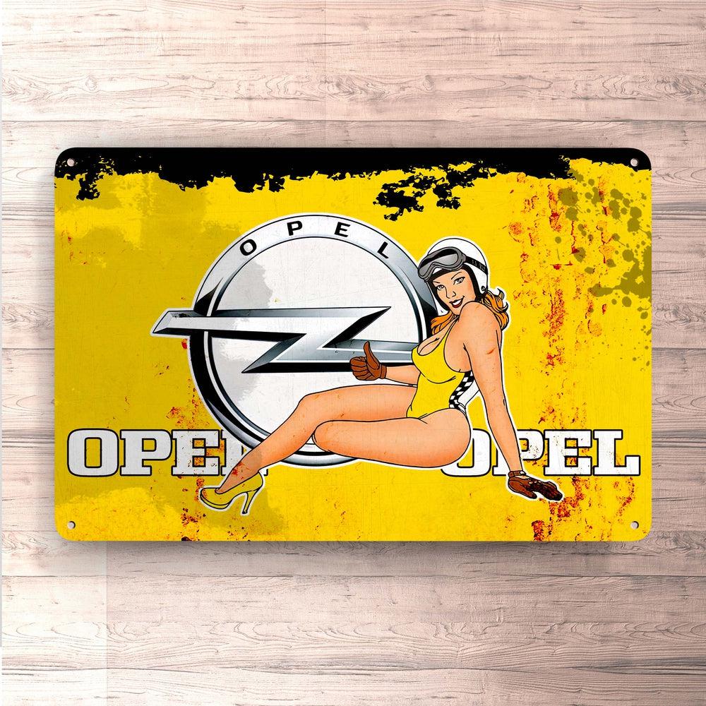 Opel Skilte, Musemåtte, Dørmåtte-Skilte-Opel-Garage Culture Shop- garage - man cave - merchandise