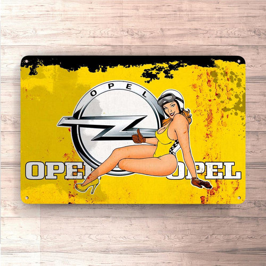 Opel Skilte, Musemåtte, Dørmåtte-Skilte-Opel-Garage Culture Shop- garage - man cave - merchandise