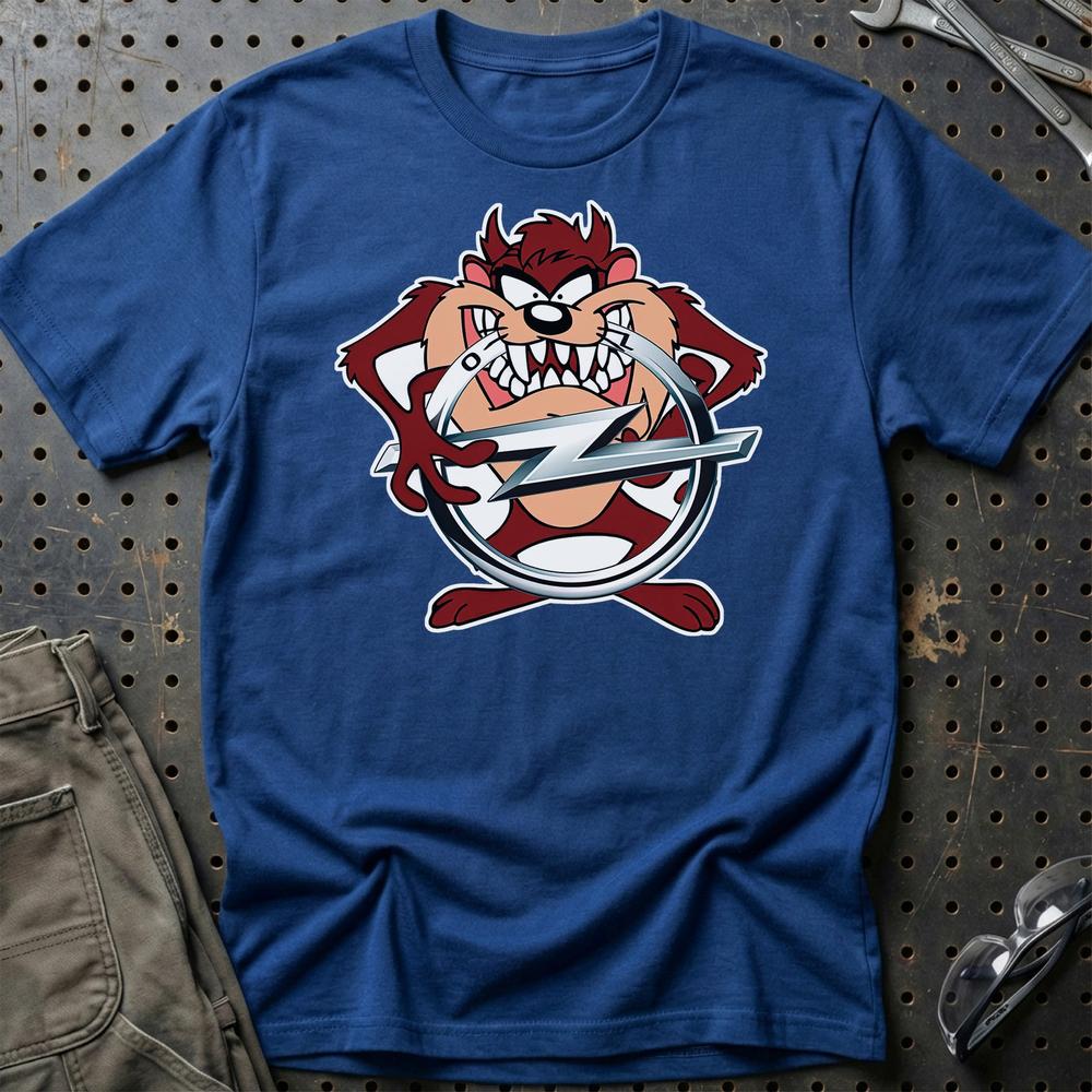 Opel TAZ T-Shirt-Beklædning-Opel-Blå Royal-S-Garage Culture Shop- garage - man cave - merchandise