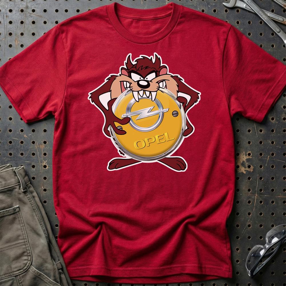 Opel TAZ T-Shirt-Beklædning-Opel-Rød-S-Garage Culture Shop- garage - man cave - merchandise