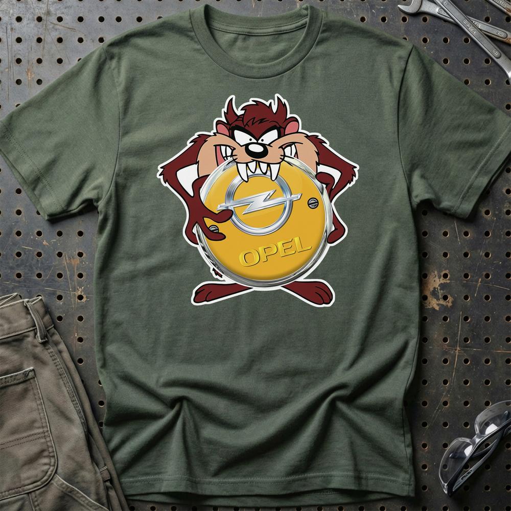 Opel TAZ T-Shirt-Beklædning-Opel-Grøn Militær-S-Garage Culture Shop- garage - man cave - merchandise