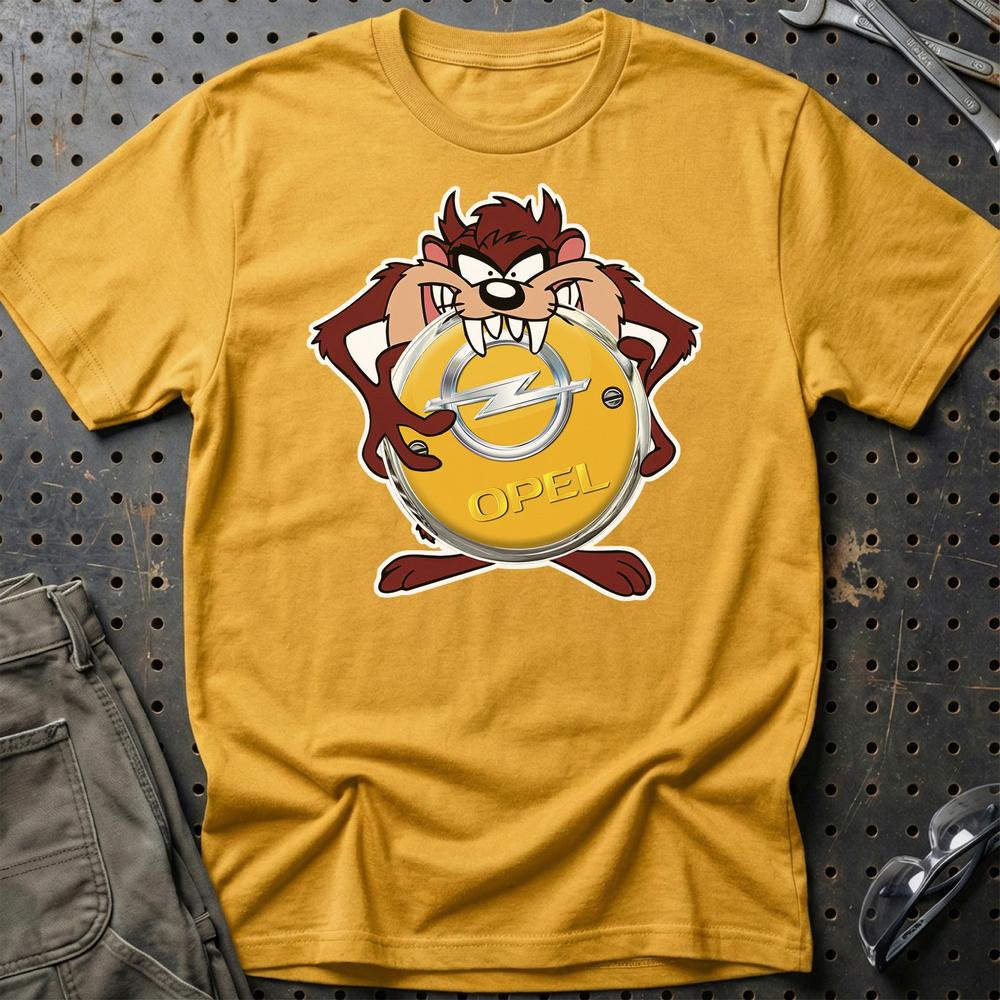 Opel TAZ T-Shirt-Beklædning-Opel-Guld-S-Garage Culture Shop- garage - man cave - merchandise