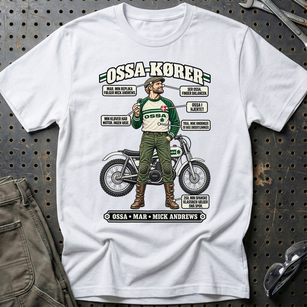 
Ossa-Kører T-Shirt – Hvid