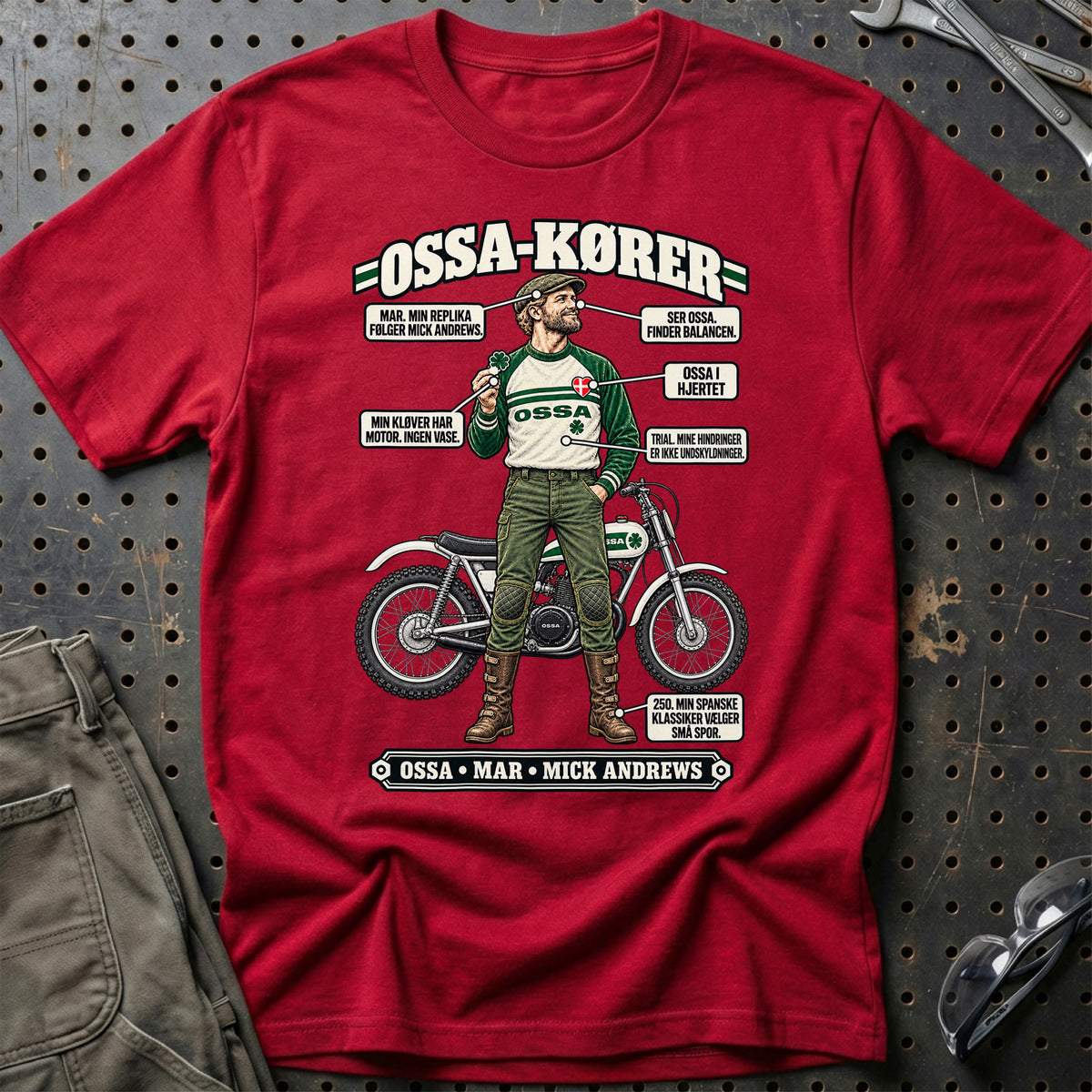 
Ossa-Kører T-Shirt – Rød