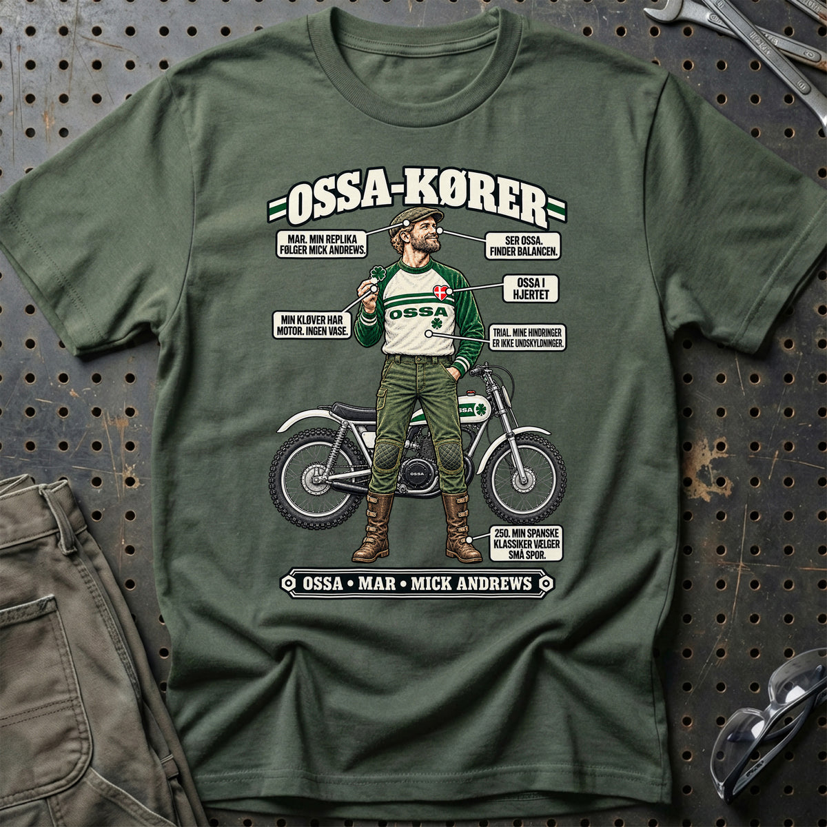 
Ossa-Kører T-Shirt – Grøn Militær