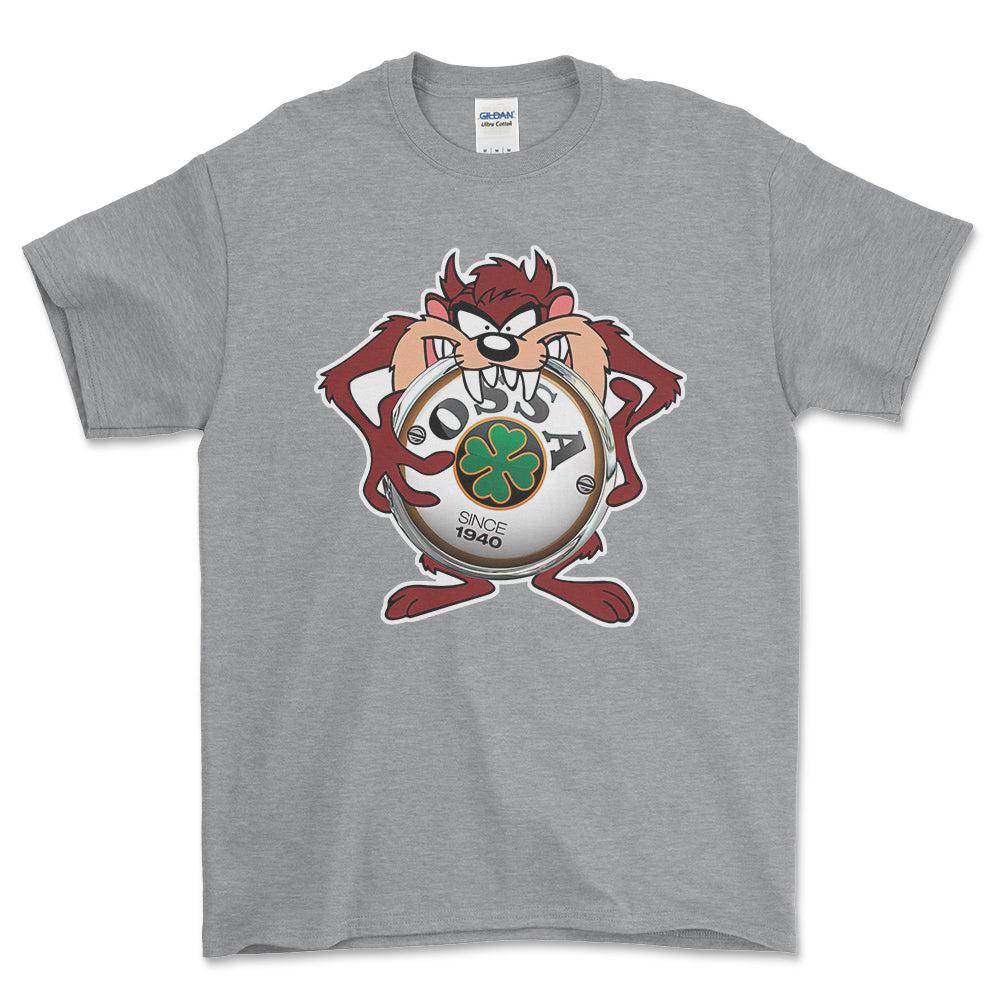Ossa TAZ Unisex T-Shirt , Bomul-Beklædning-Ossa-Grå Sport-S-Forside-Garage Culture Shop- garage - man cave - merchandise