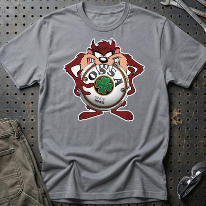Ossa TAZ Unisex T-Shirt , Bomul-Beklædning-Ossa-Grå Sport-S-Garage Culture Shop- garage - man cave - merchandise