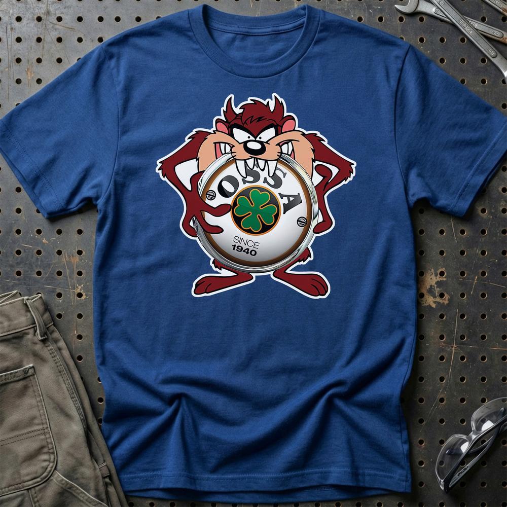 Ossa TAZ Unisex T-Shirt , Bomul-Beklædning-Ossa-Blå Royal-S-Garage Culture Shop- garage - man cave - merchandise