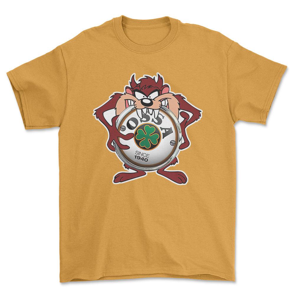 Ossa TAZ Unisex T-Shirt , Bomul-Beklædning-Ossa-Guld-S-Forside-Garage Culture Shop- garage - man cave - merchandise