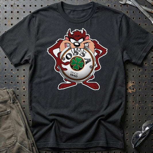 Ossa TAZ Unisex T-Shirt , Bomul-Beklædning-Ossa-Sort-S-Garage Culture Shop- garage - man cave - merchandise