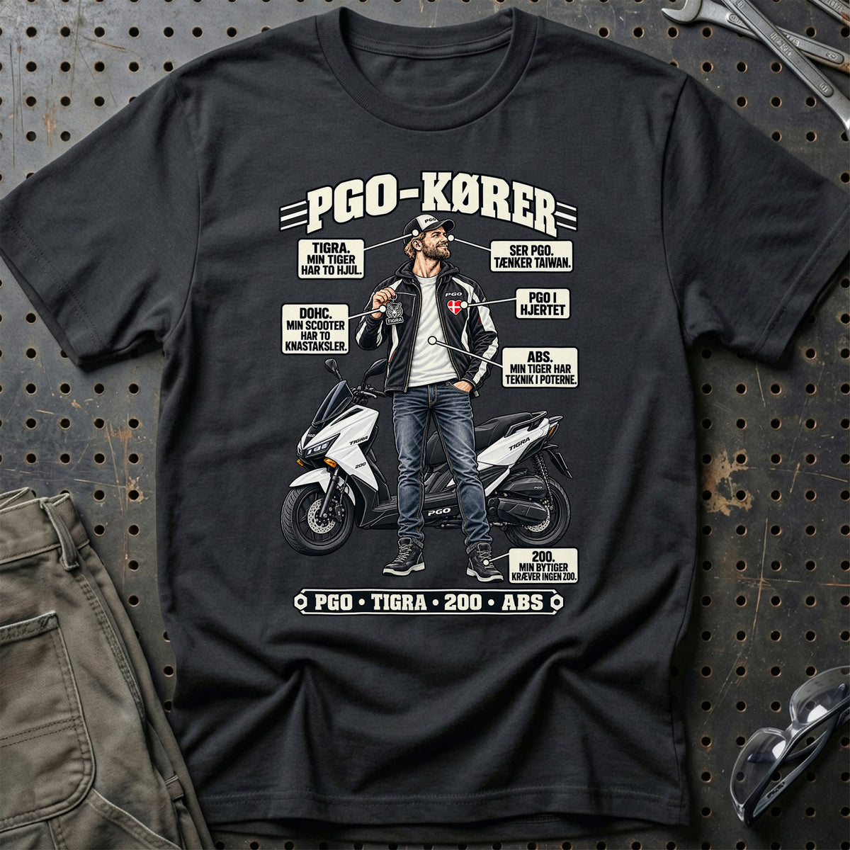 
PGO-Kører T-Shirt – Sort