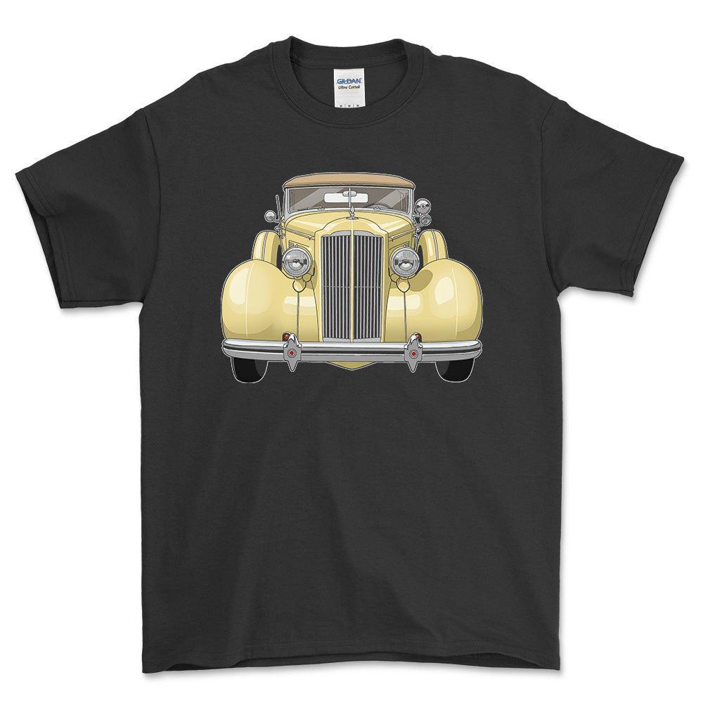 Packard 120 Convertible 1937 T-Shirt-Beklædning-Packard-Sort-S-Garage Culture Shop- garage - man cave - merchandise