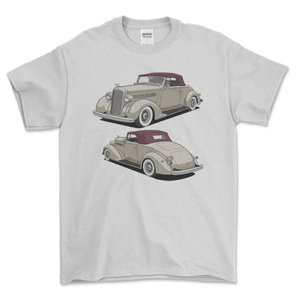 Packard 120 Convertible 1937 - Unisex T-Shirt-Beklædning-Packard-Garage Culture Shop- garage - man cave - merchandise