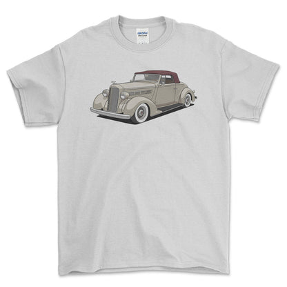 Packard 120 Convertible 1937 - Unisex T-Shirt-Beklædning-Packard-Garage Culture Shop- garage - man cave - merchandise