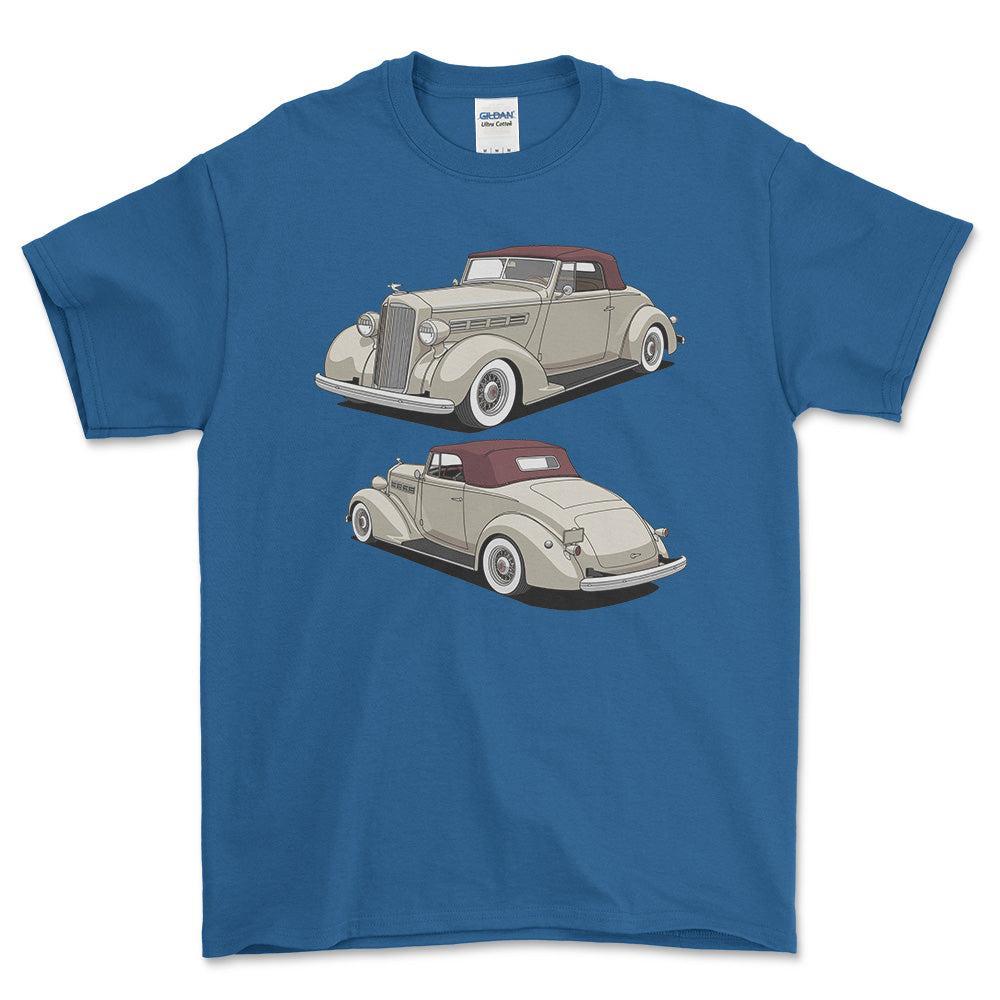 Packard 120 Convertible 1937 - Unisex T-Shirt-Beklædning-Packard-Garage Culture Shop- garage - man cave - merchandise