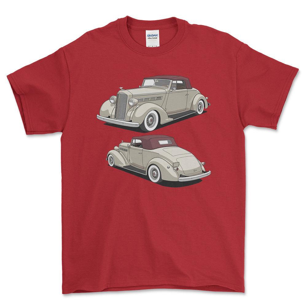 Packard 120 Convertible 1937 - Unisex T-Shirt-Beklædning-Packard-Garage Culture Shop- garage - man cave - merchandise