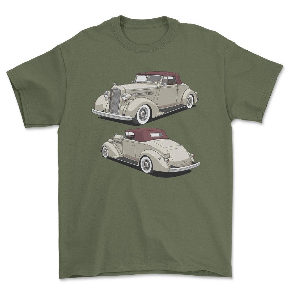 Packard 120 Convertible 1937 - Unisex T-Shirt-Beklædning-Packard-Garage Culture Shop- garage - man cave - merchandise