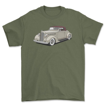 Packard 120 Convertible 1937 - Unisex T-Shirt-Beklædning-Packard-Garage Culture Shop- garage - man cave - merchandise
