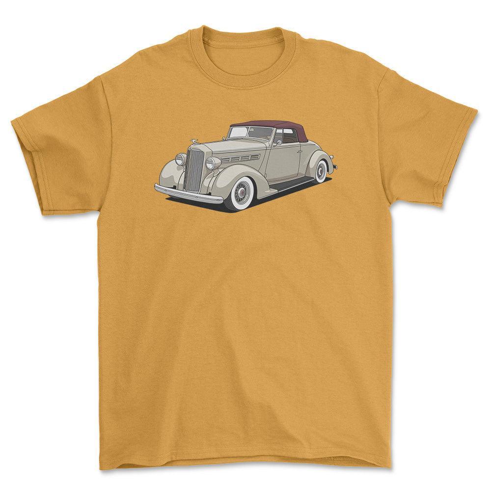 Packard 120 Convertible 1937 - Unisex T-Shirt-Beklædning-Packard-Garage Culture Shop- garage - man cave - merchandise