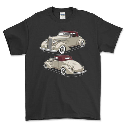 Packard 120 Convertible 1937 - Unisex T-Shirt-Beklædning-Packard-Garage Culture Shop- garage - man cave - merchandise