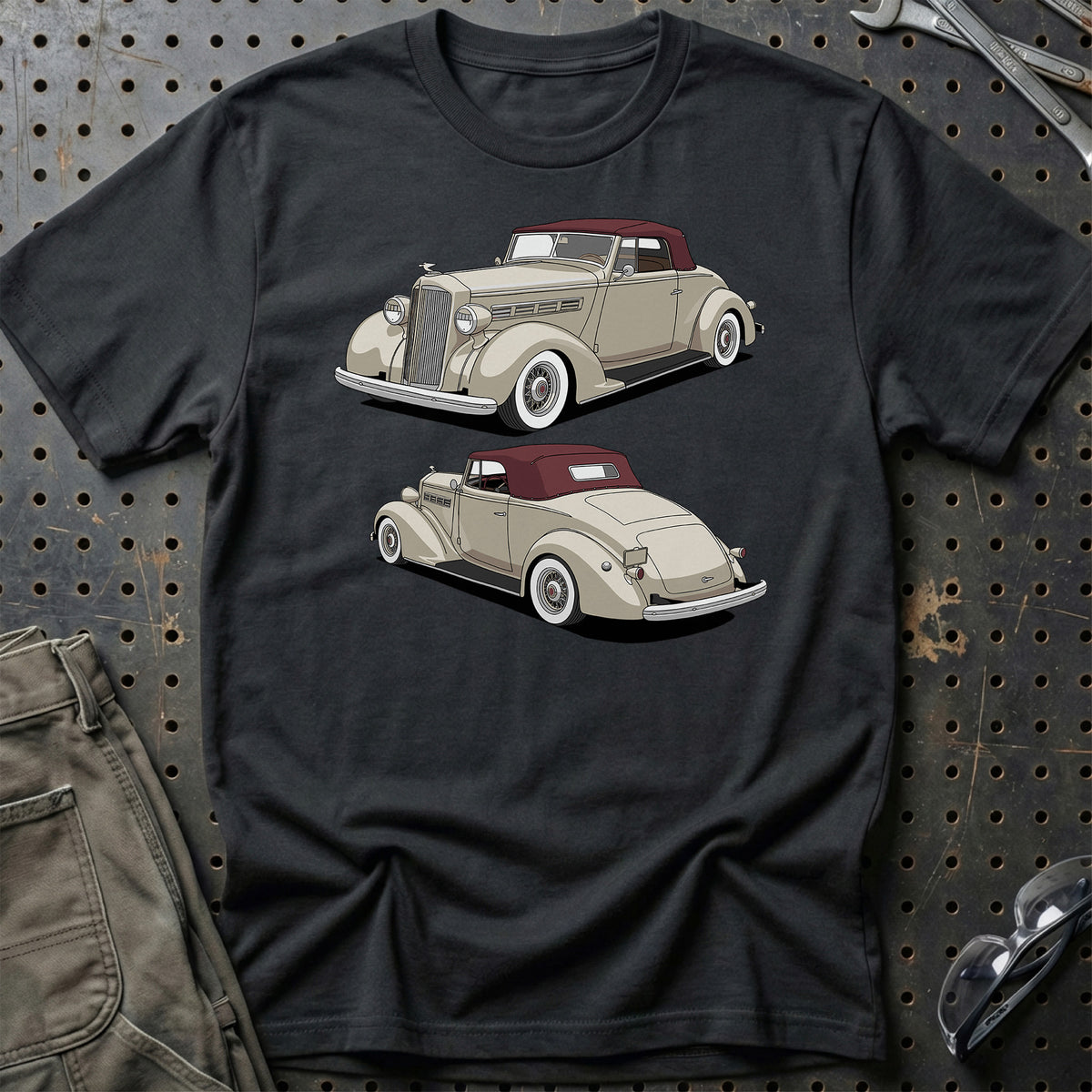 
Packard 120 Convertible 1937 Unisex T-Shirt – Sort – print foran