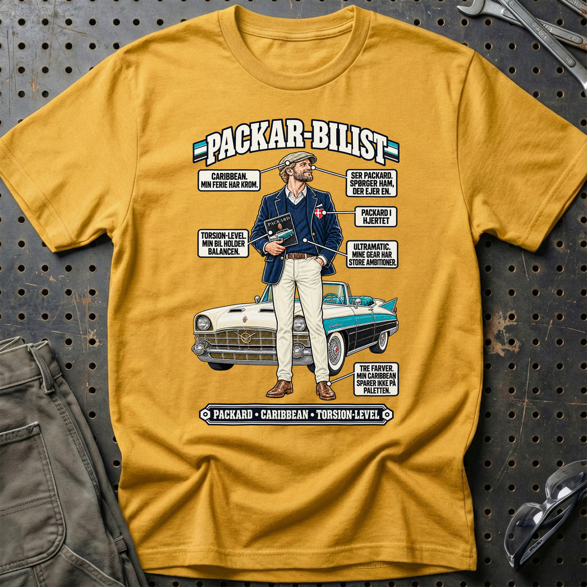 
Packard-Bilist T-Shirt – Guld