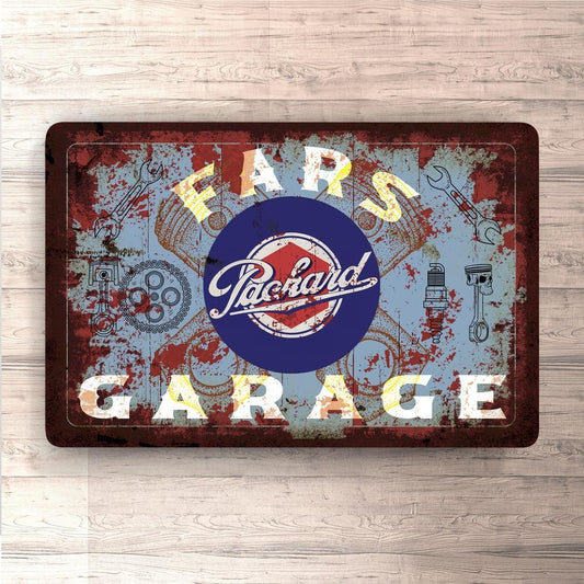 Packard Fars Garage Vintage Skilte, Musemåtte, Dørmåtte-Skilte-Packard-Garage Culture Shop- garage - man cave - merchandise