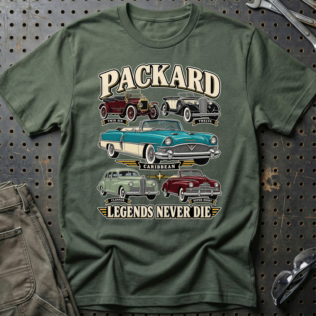 
Produktbillede af Packard Legends Never Die T-Shirt