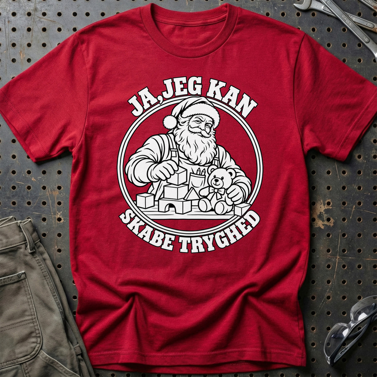 
Pædagog – Santa Kan Det – Jul T-Shirt – Rød