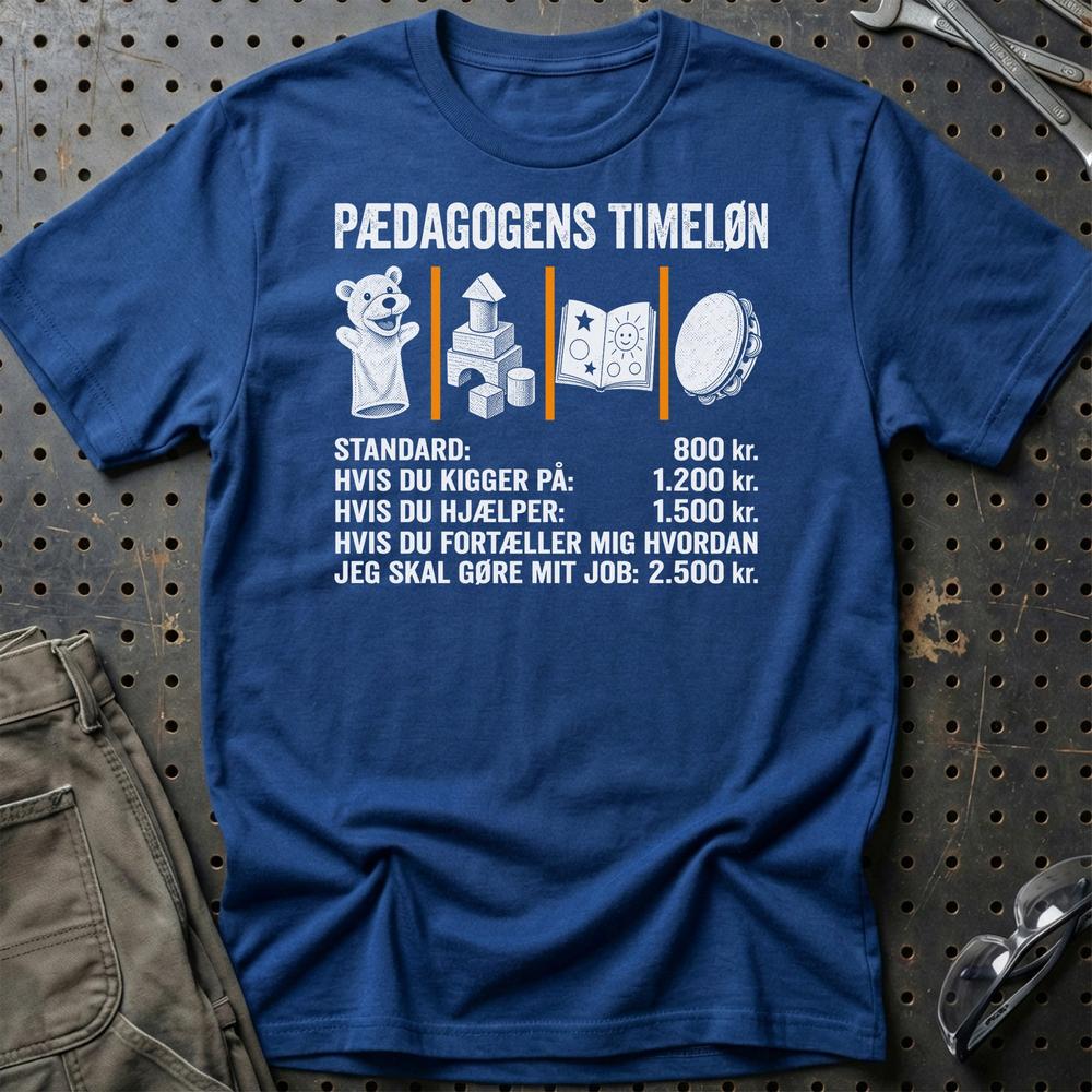 
Produktbillede af Pædagogens Timeløn T-Shirt