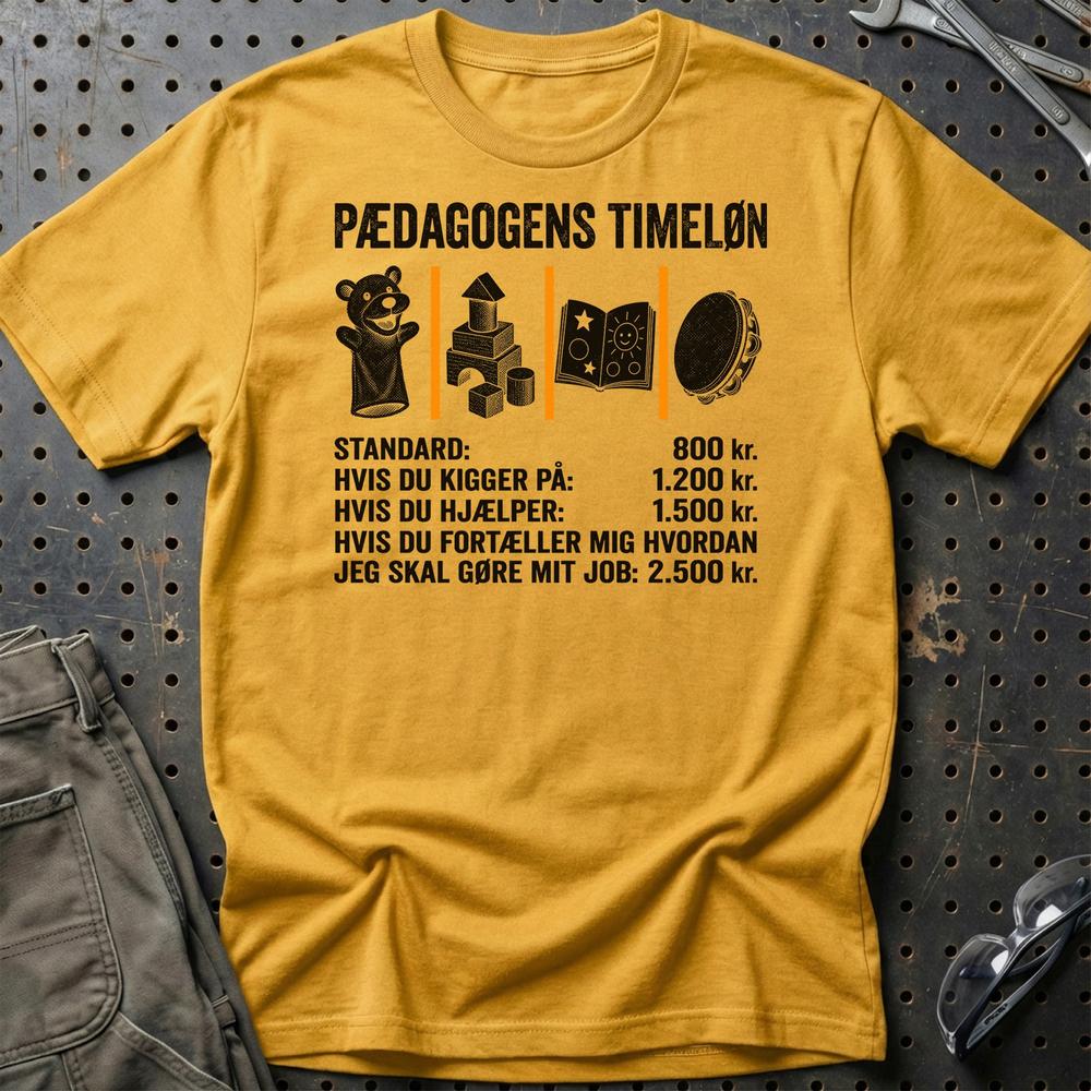 
Produktbillede af Pædagogens Timeløn T-Shirt