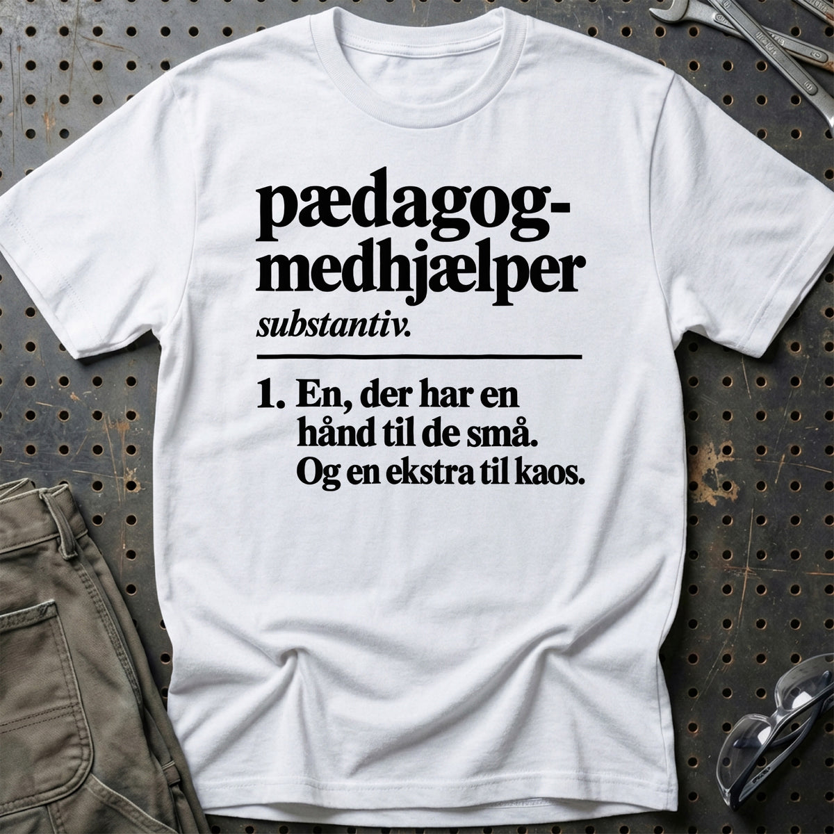 
Pædagogmedhjælper – Definition T-Shirt – Hvid