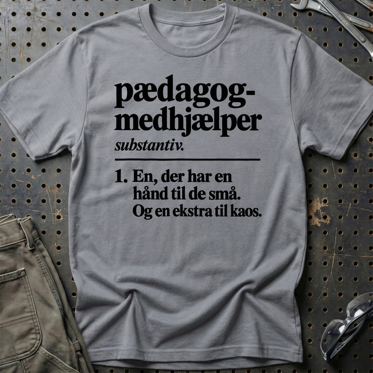 
Pædagogmedhjælper – Definition T-Shirt – Grå Sport