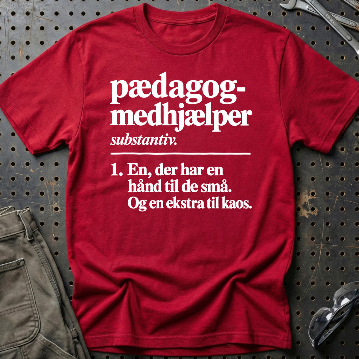 
Pædagogmedhjælper – Definition T-Shirt – Rød