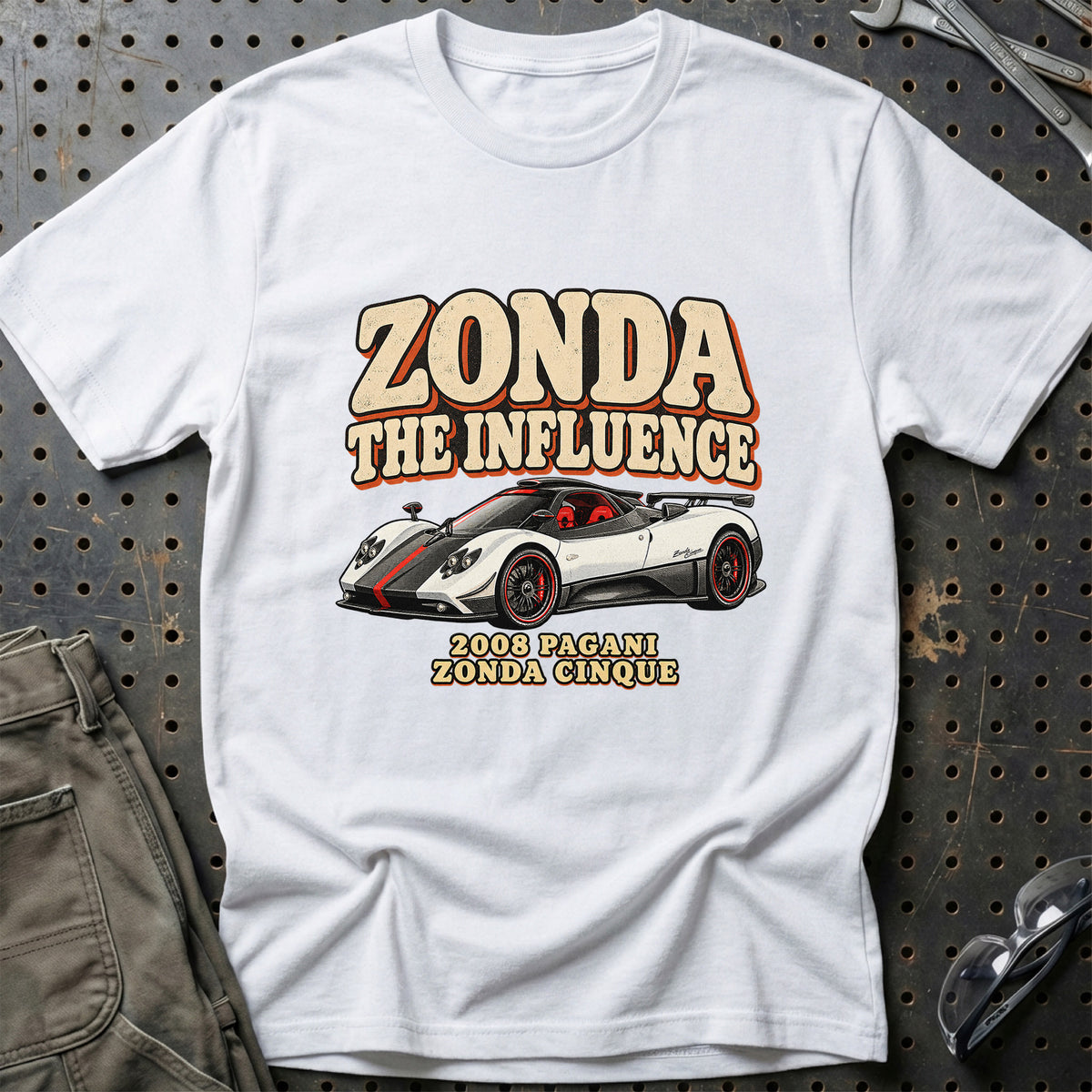 
Pagani Zonda Cinque 2008 – Zonda the Influence T-Shirt – Hvid